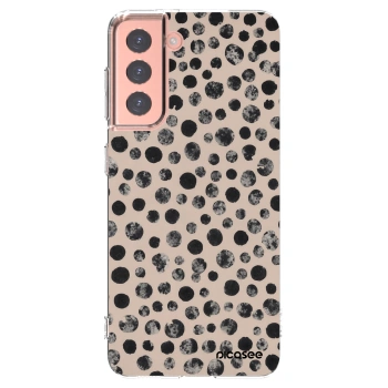 Picasee Samsung Galaxy S21 5G G991B Hülle - Transparentes Silikon - Dots