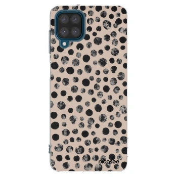 Picasee Samsung Galaxy A12 A125F Hülle - Transparentes Silikon - Dots