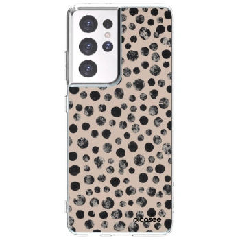 Picasee Samsung Galaxy S21 Ultra 5G G998B Hülle - Transparentes Silikon - Dots