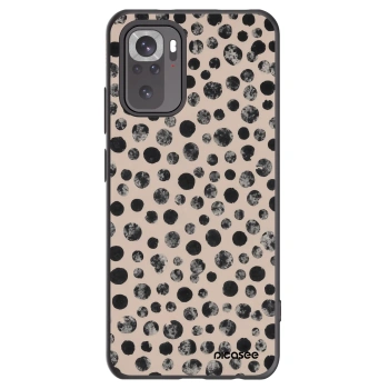 Picasee Xiaomi Redmi Note 10 Hülle - Schwarzes Silikon - Dots