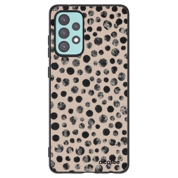 Picasee Samsung Galaxy A72 A725F Hülle - Schwarzes Silikon - Dots