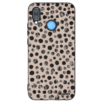Picasee Huawei P20 Lite Hülle - Schwarzes Silikon - Dots