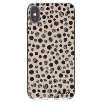 Picasee Apple iPhone XS Max Hülle - Transparentes Silikon - Dots