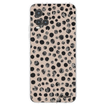 Picasee Vivo Y33s Hülle - Transparentes Silikon - Dots