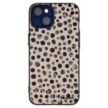 Picasee Apple iPhone 14 Hülle - Schwarzes Silikon - Dots