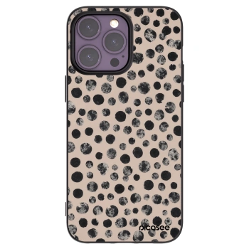 Picasee Apple iPhone 14 Pro Max Hülle - Schwarzes Silikon - Dots