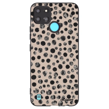 Picasee Realme C21Y Hülle - Schwarzes Silikon - Dots