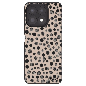 Picasee Honor X8a Hülle - Schwarzes Silikon - Dots