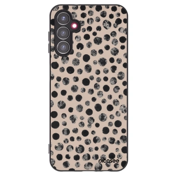 Picasee Samsung Galaxy A14 4G A145R Hülle - Schwarzes Silikon - Dots