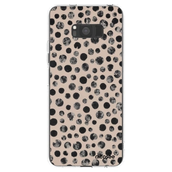Picasee Samsung Galaxy S8 G950F Hülle - Transparentes Silikon - Dots