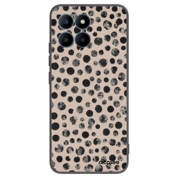 Picasee Honor 70 Lite Hülle - Schwarzes Silikon - Dots