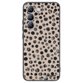 Picasee Vivo V40 SE 5G Hülle - Schwarzes Silikon - Dots