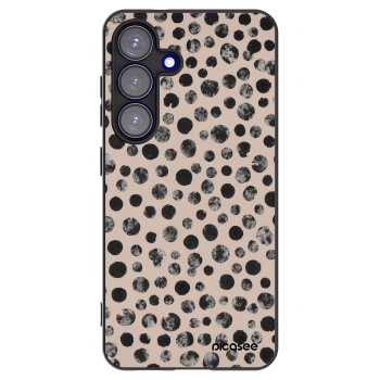 Picasee Samsung Galaxy S25 5G Hülle - Schwarzes Silikon - Dots