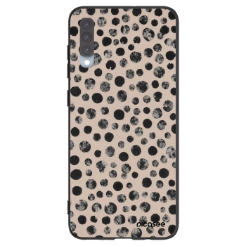 Picasee Samsung Galaxy A70 A705F Hülle - Schwarzes Silikon - Dots