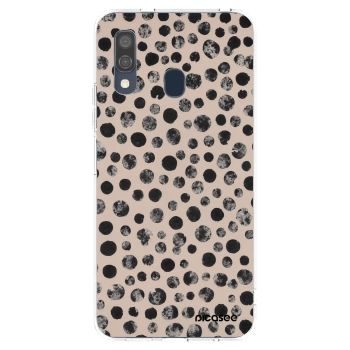 Picasee Samsung Galaxy A40 A405F Hülle - Transparentes Silikon - Dots
