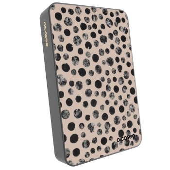 Picasee Powerbank mit MagSafe 10 000 mAh Grau - Dots