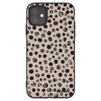 Picasee Apple iPhone 11 Hülle - Schwarzes Silikon - Dots