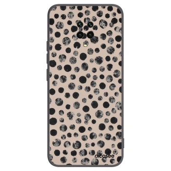 Picasee Xiaomi Redmi Note 9S Hülle - Schwarzes Silikon - Dots