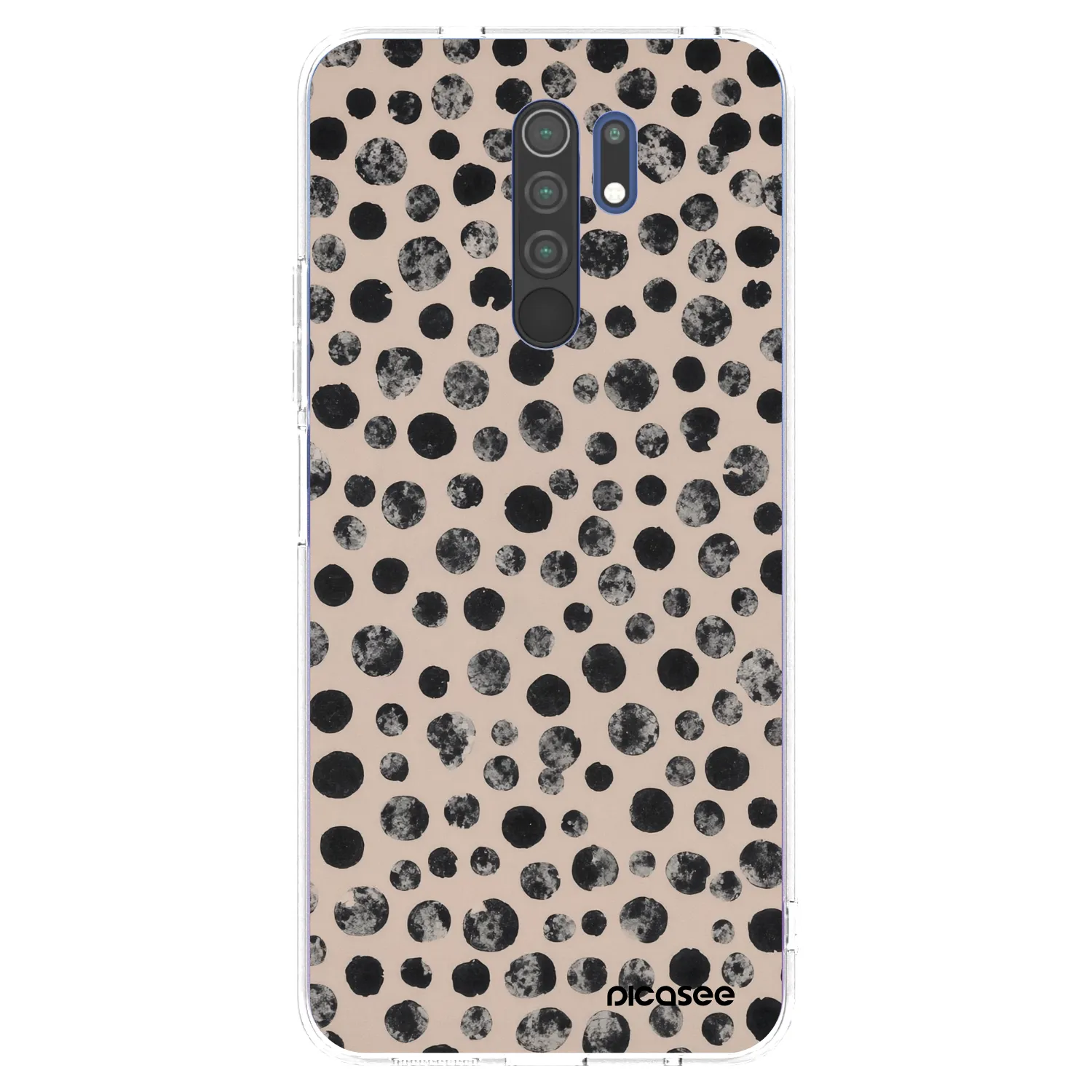 Picasee Xiaomi Redmi 9 Hülle - Transparentes Silikon - Dots