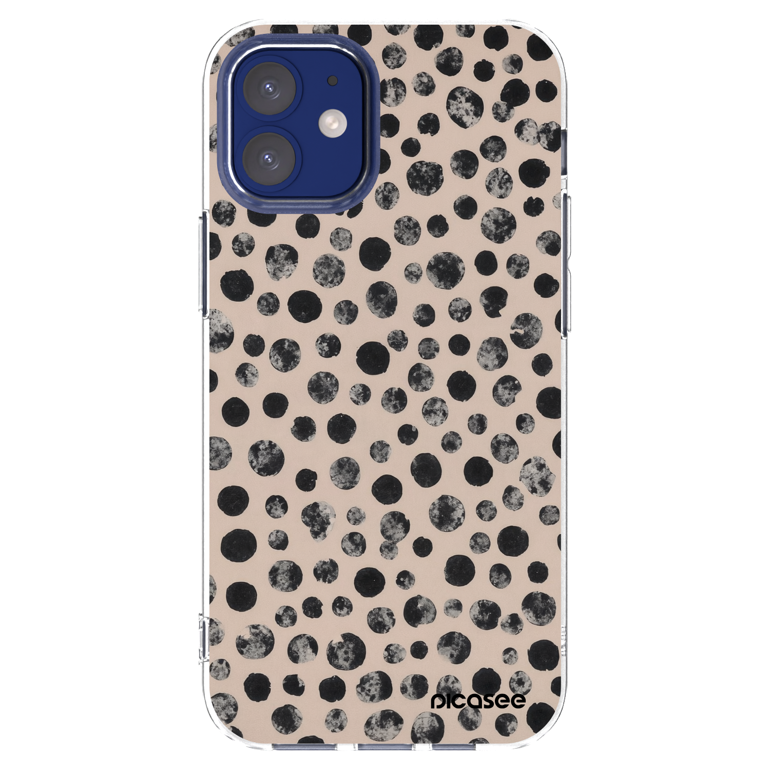 Picasee Apple iPhone 12 mini Hülle - Transparentes Silikon - Dots