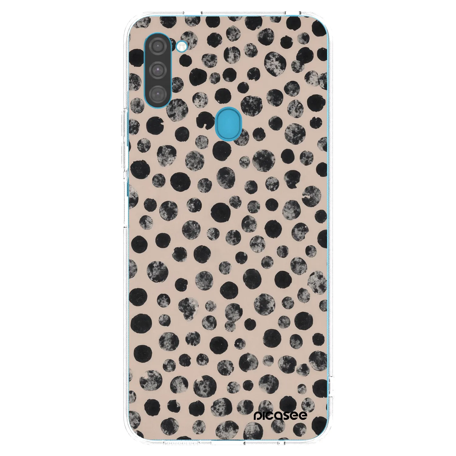Picasee Samsung Galaxy M11 Hülle - Transparentes Silikon - Dots
