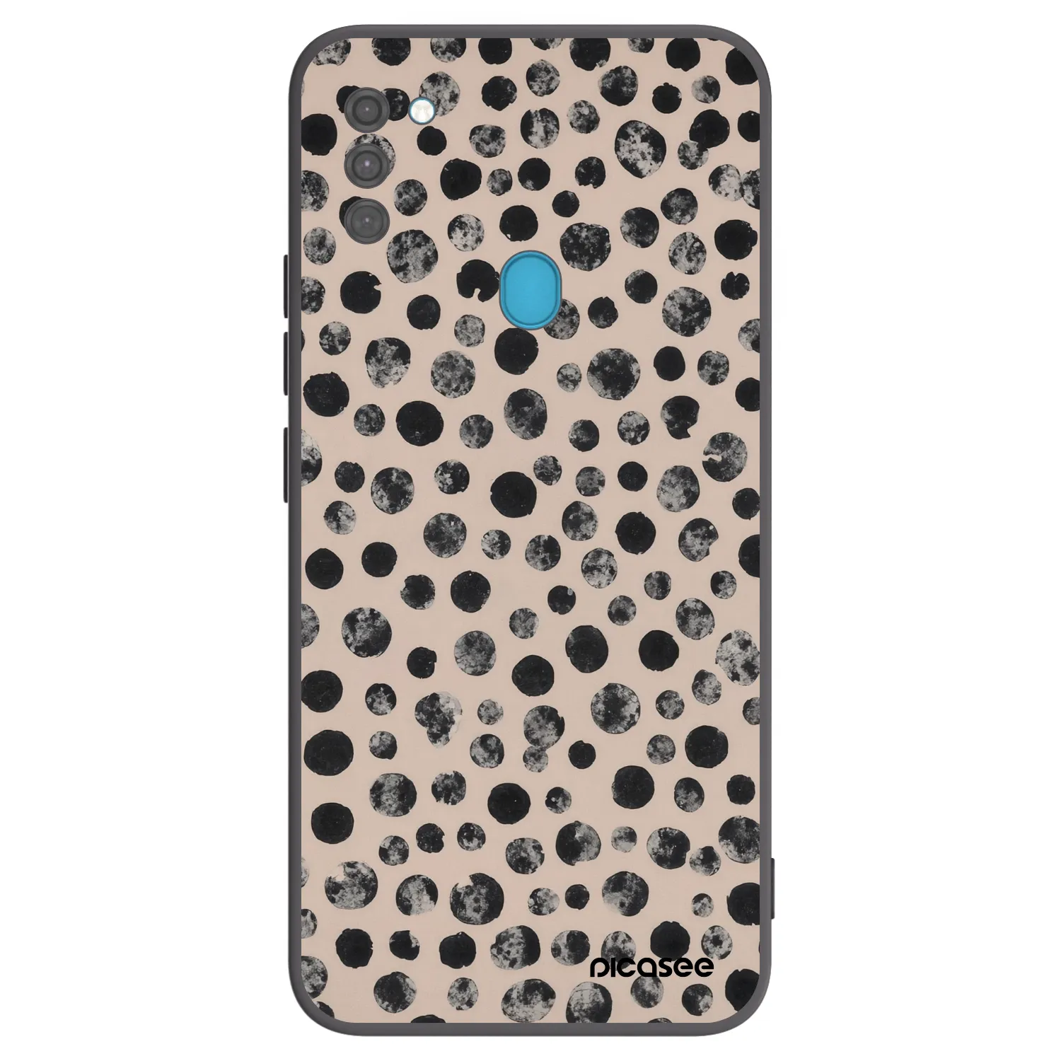 Picasee Samsung Galaxy M11 Hülle - Schwarzes Silikon - Dots