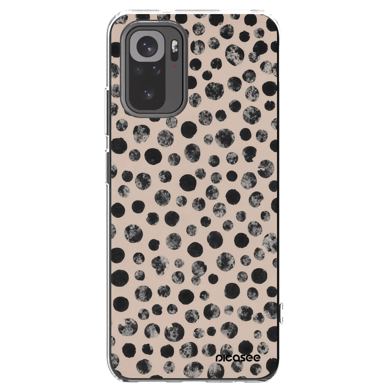 Picasee Xiaomi Redmi Note 10 Hülle - Transparentes Silikon - Dots