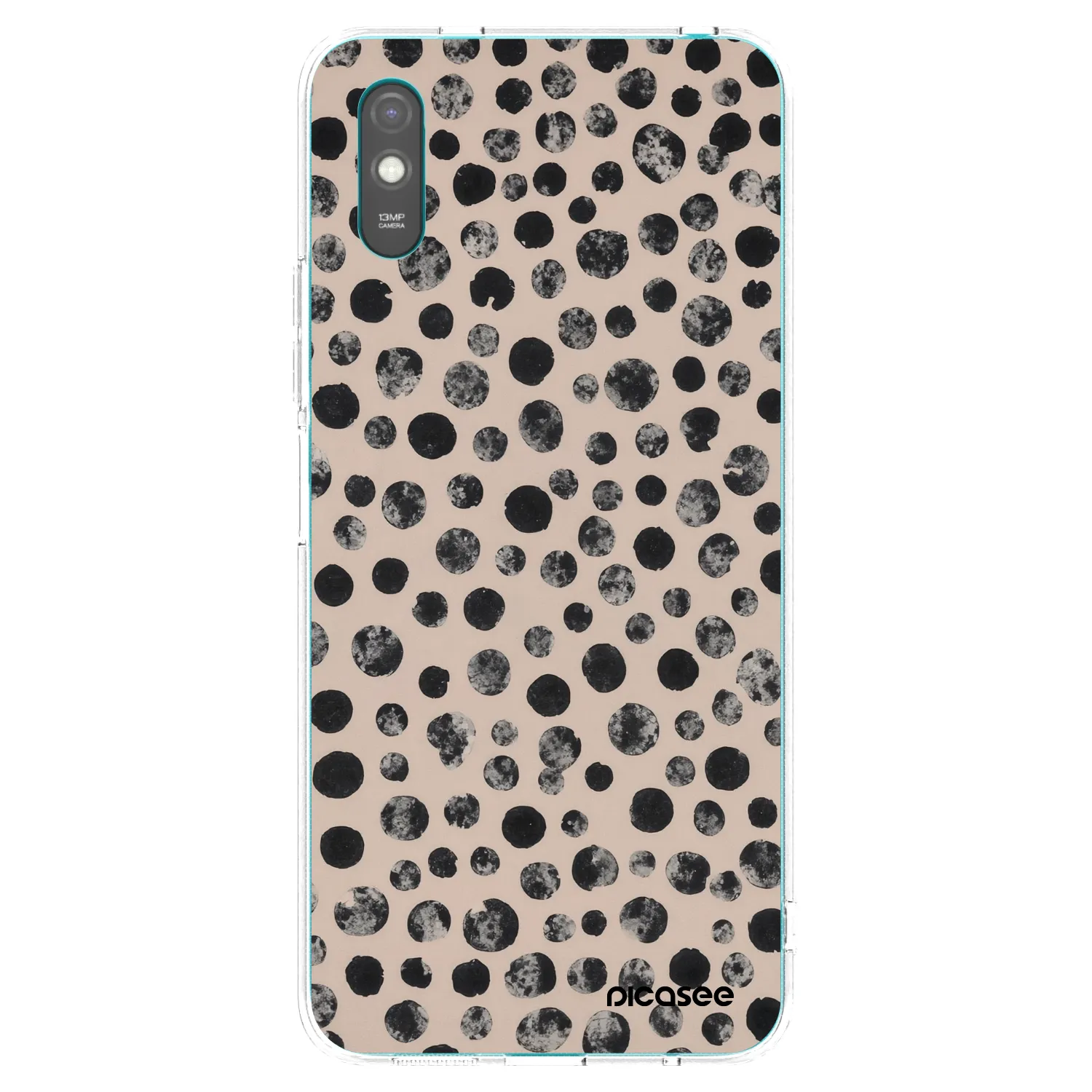 Picasee Xiaomi Redmi 9AT Hülle - Transparentes Silikon - Dots