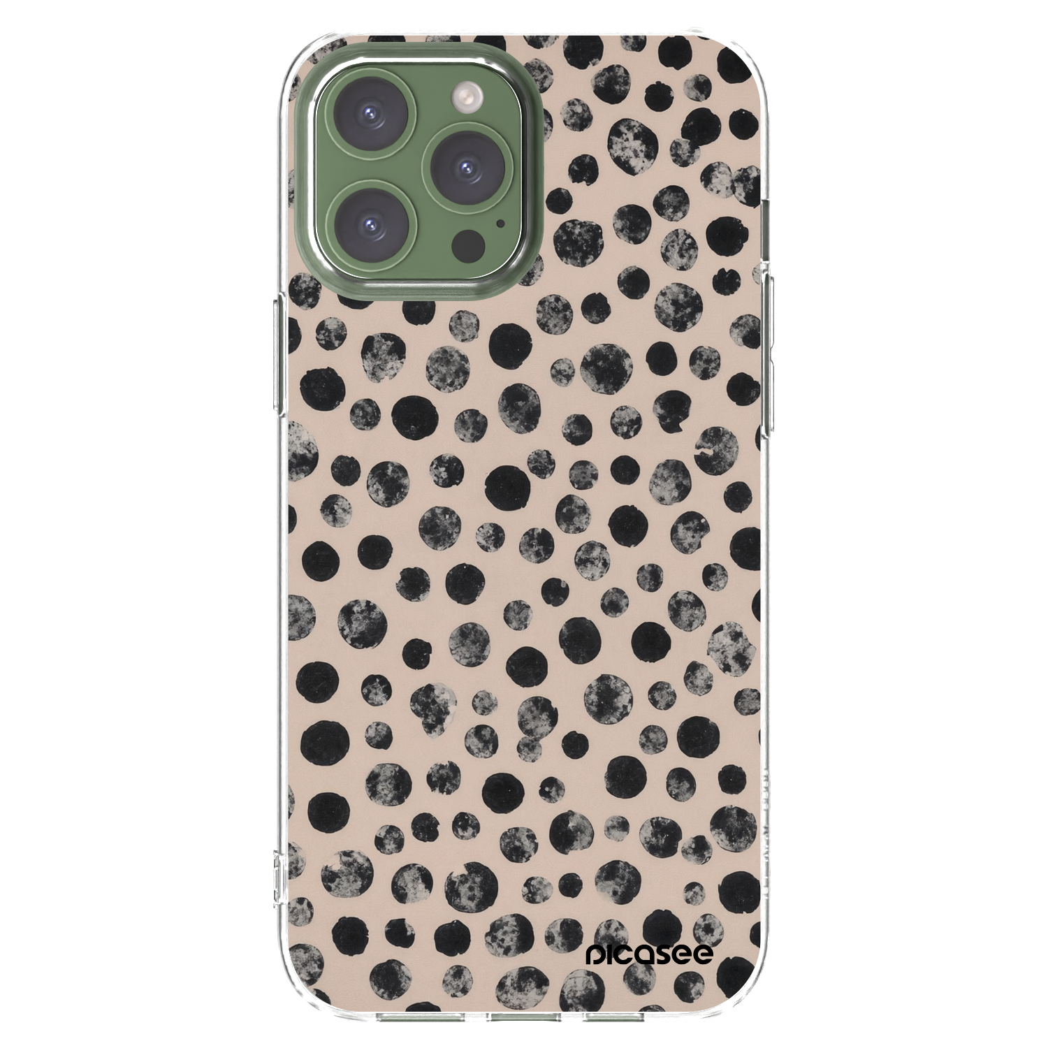 Picasee Apple iPhone 13 Pro Max Hülle - Transparentes Silikon - Dots