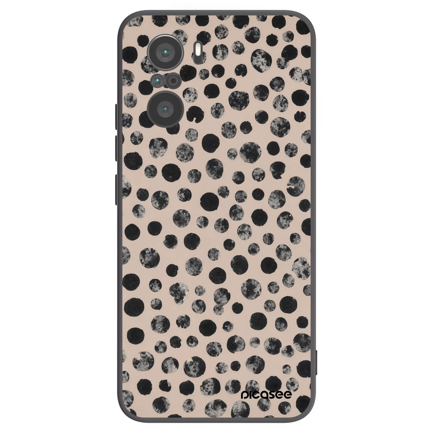 Picasee Xiaomi Poco F3 Hülle - Schwarzes Silikon - Dots
