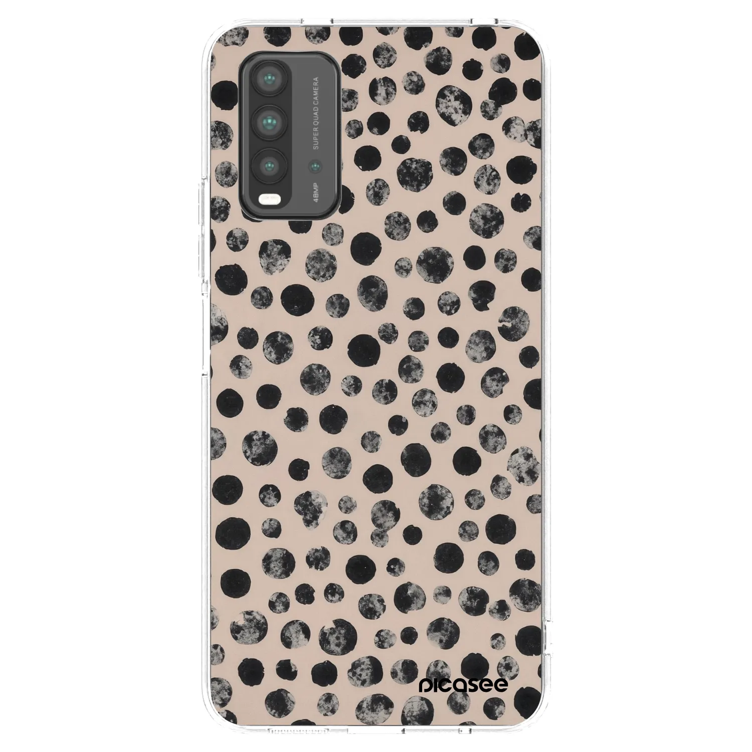 Picasee Xiaomi Redmi 9T Hülle - Transparentes Silikon - Dots