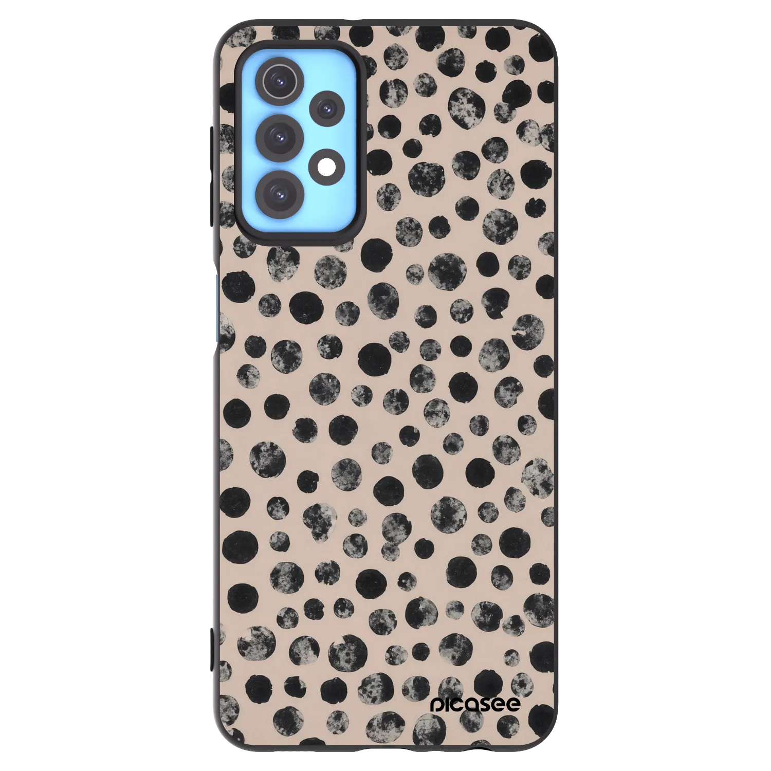 Picasee Samsung Galaxy A32 4G SM-A325F Hülle - Schwarzes Silikon - Dots