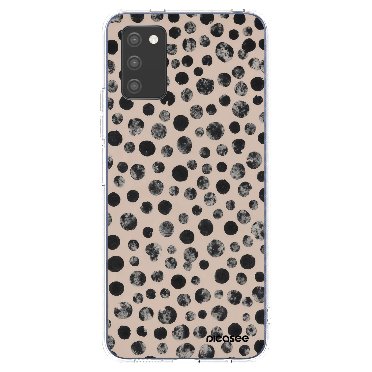 Picasee Samsung Galaxy A02s A025G Hülle - Transparentes Silikon - Dots