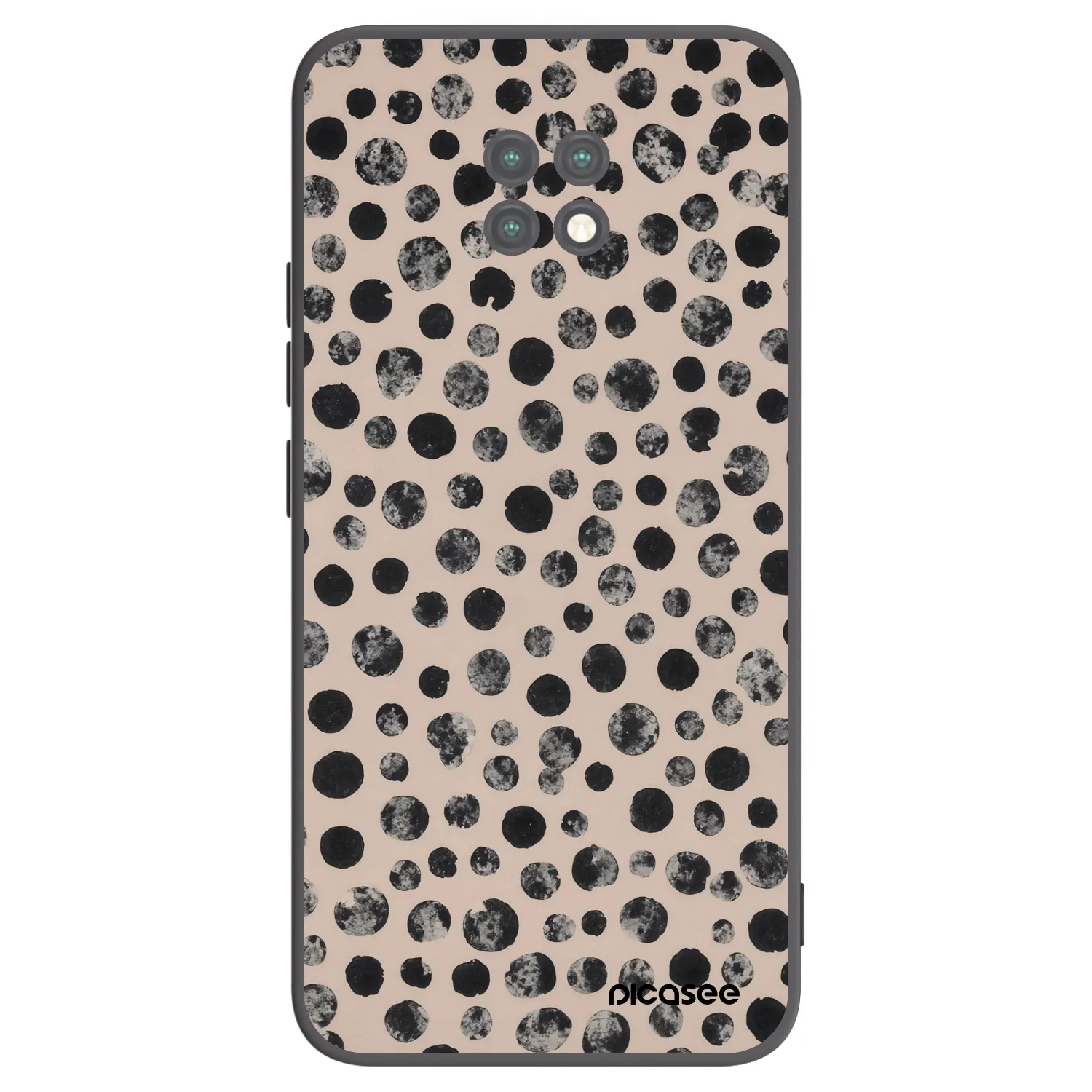 Picasee Xiaomi Redmi Note 9T Hülle - Schwarzes Silikon - Dots