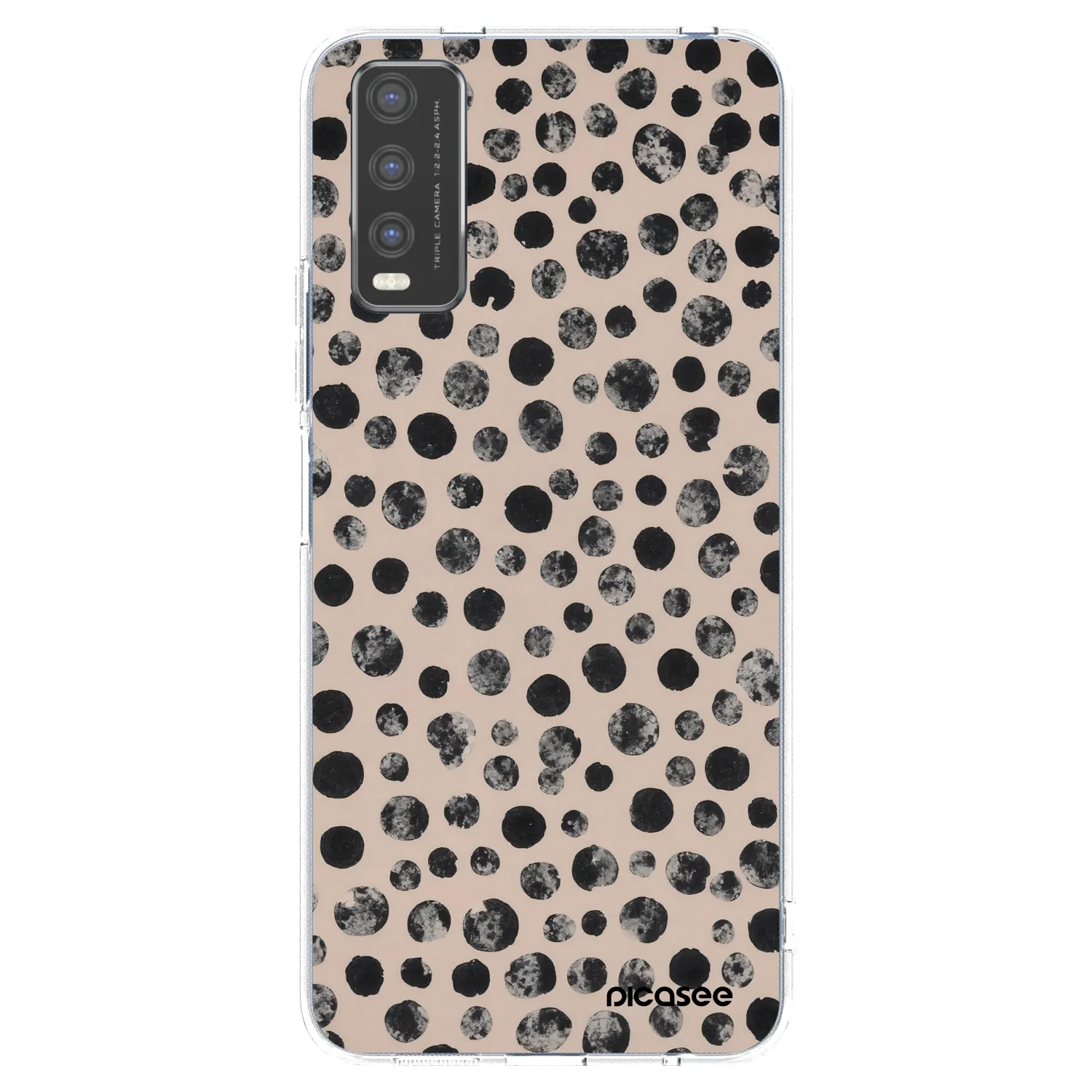 Picasee Vivo Y20s Hülle - Transparentes Silikon - Dots