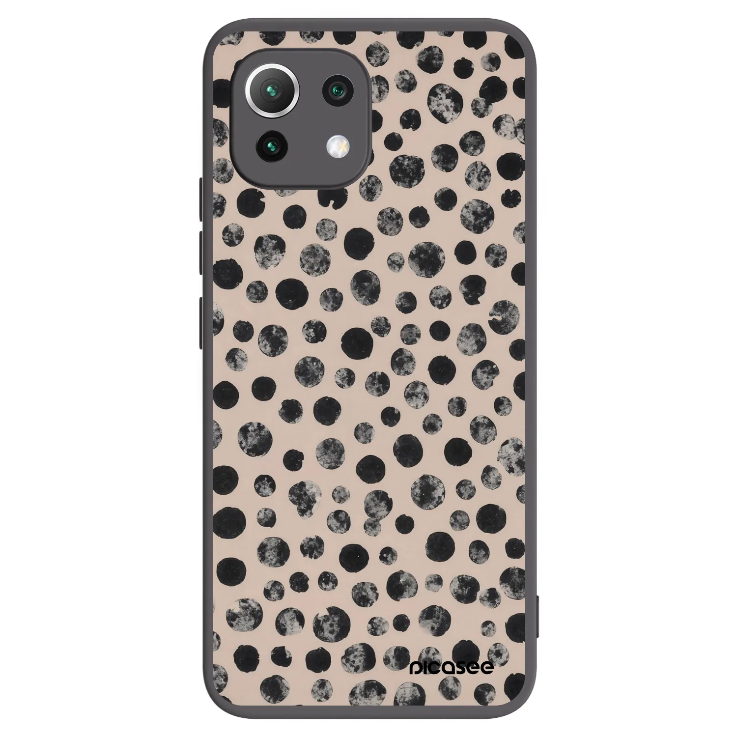 Picasee Xiaomi 11 Lite 5G NE Hülle - Schwarzes Silikon - Dots