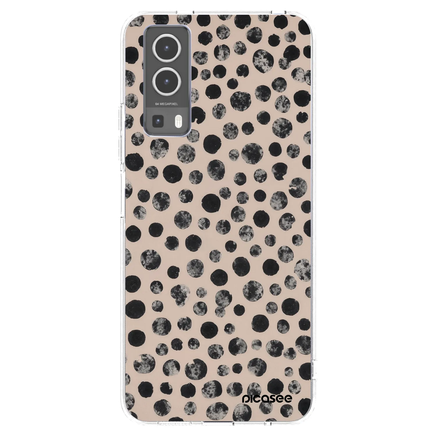 Picasee Vivo Y72 5G Hülle - Transparentes Silikon - Dots