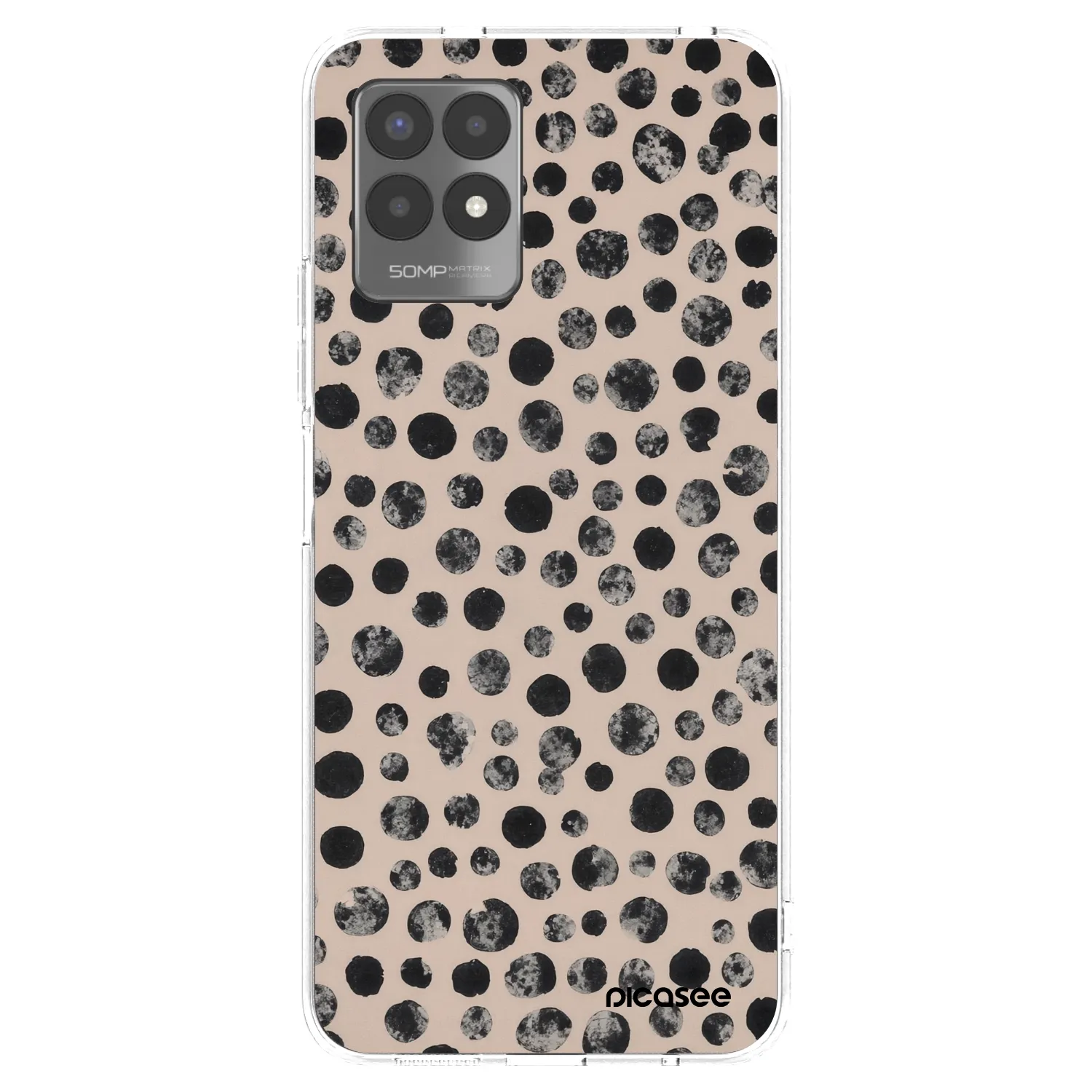 Picasee Realme 8i Hülle - Transparentes Silikon - Dots