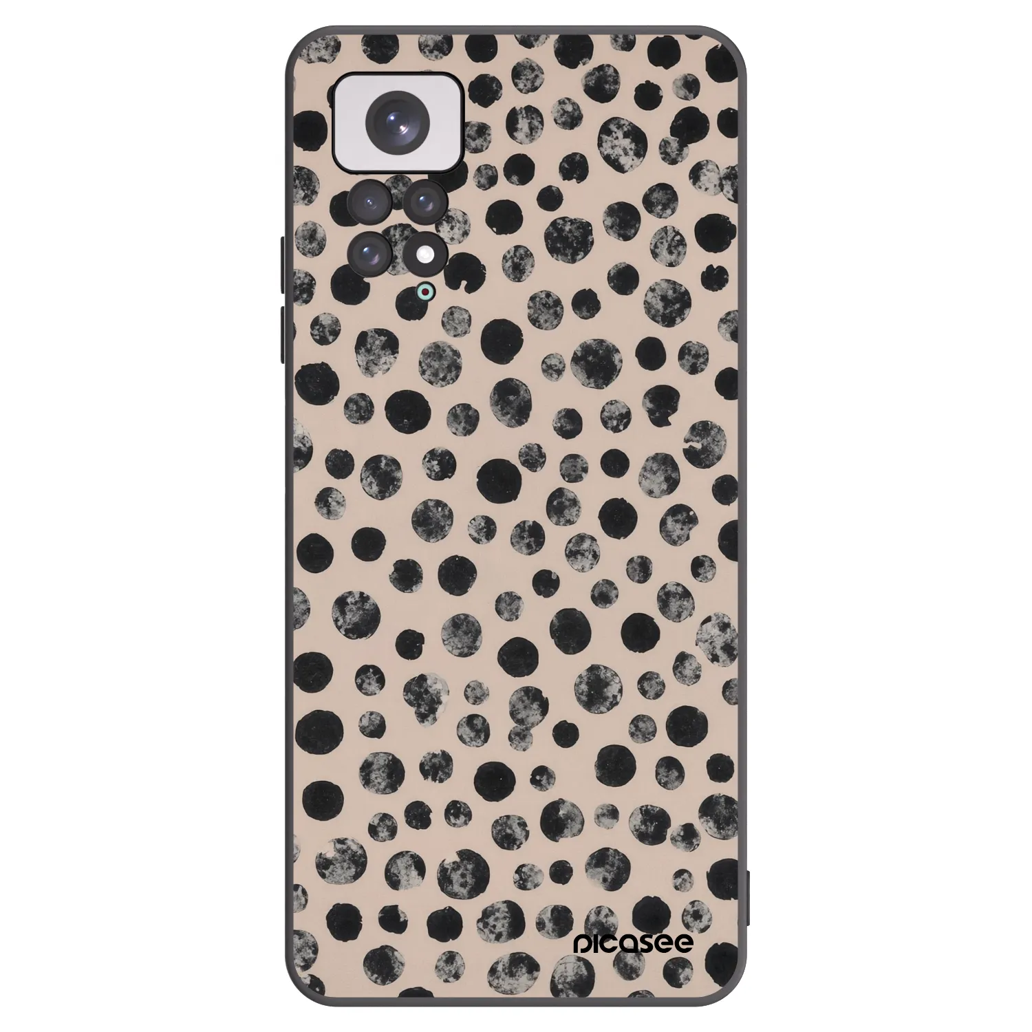 Picasee Xiaomi Redmi Note 11 Hülle - Schwarzes Silikon - Dots