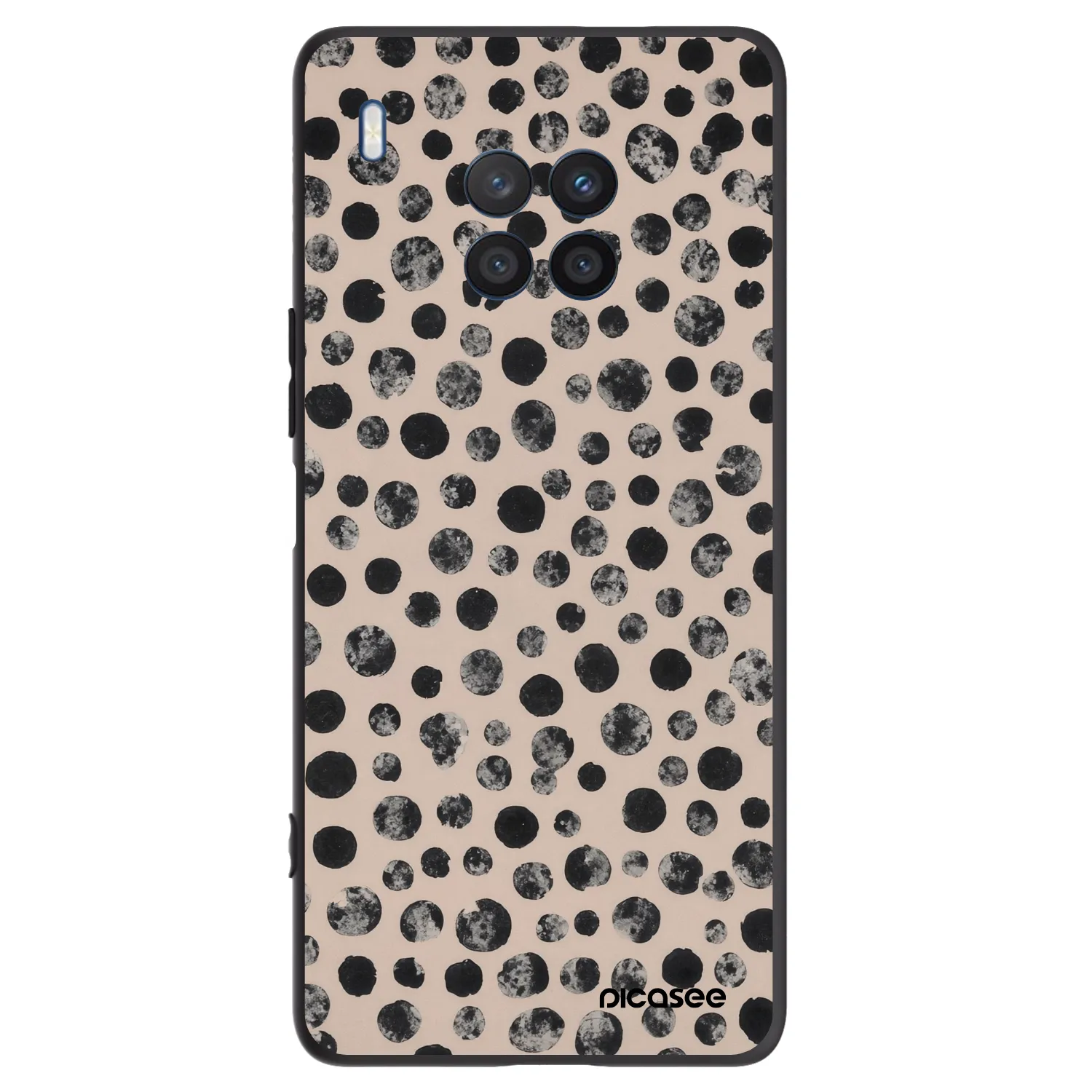 Picasee Honor 50 Lite Hülle - Schwarzes Silikon - Dots