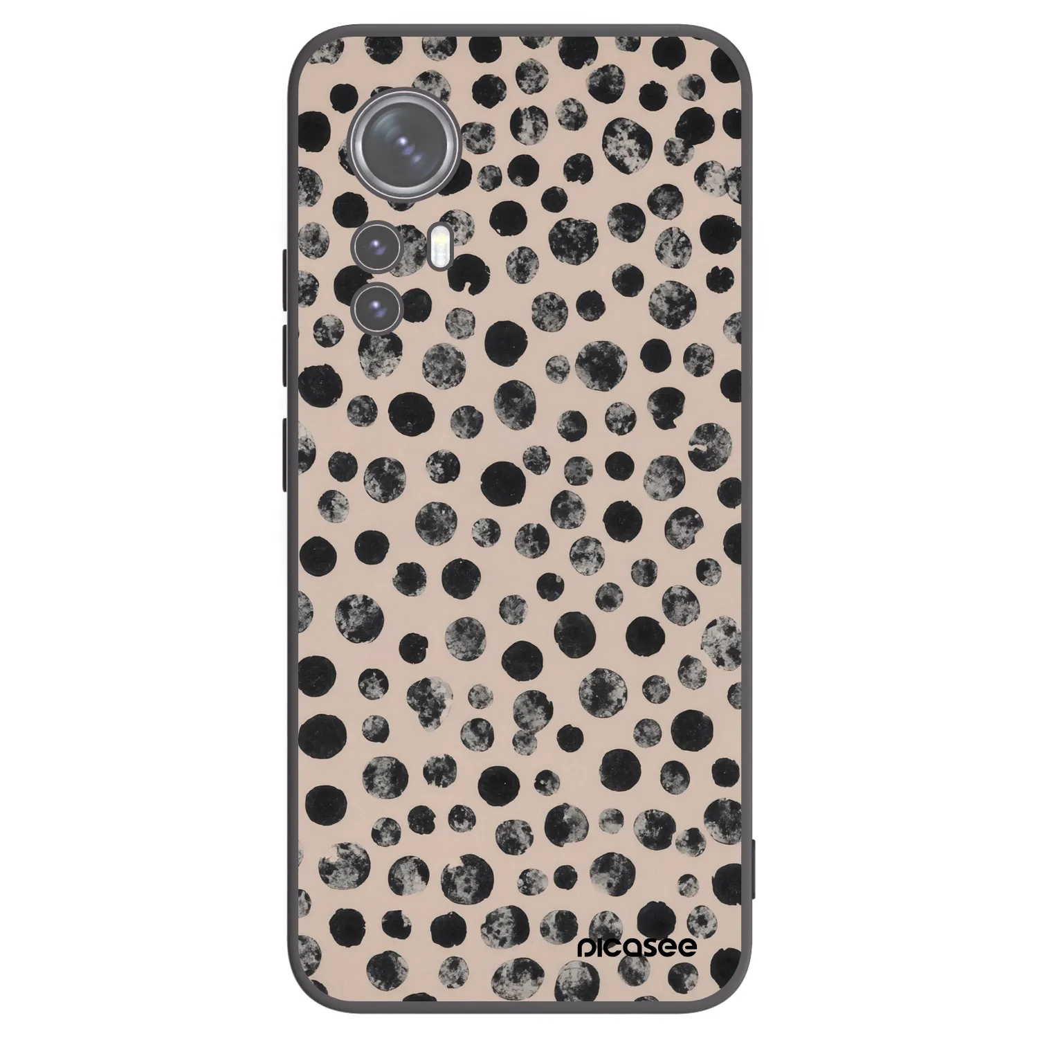 Picasee Xiaomi 12X Hülle - Schwarzes Silikon - Dots