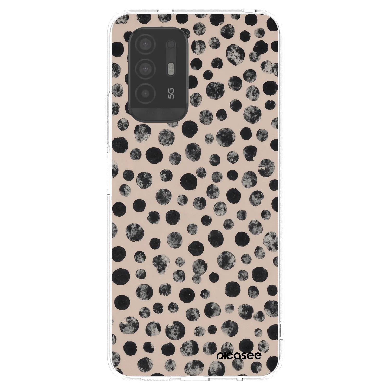 Picasee OPPO A94 5G Hülle - Transparentes Silikon - Dots