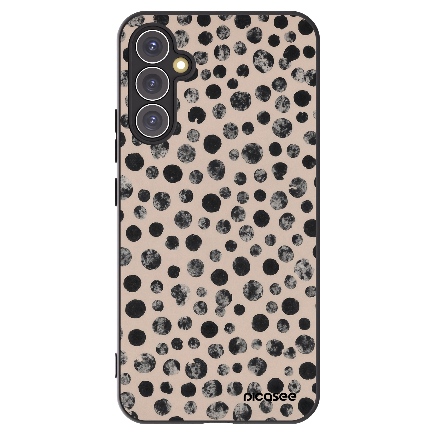 Picasee Samsung Galaxy A34 5G A346B Hülle - Schwarzes Silikon - Dots