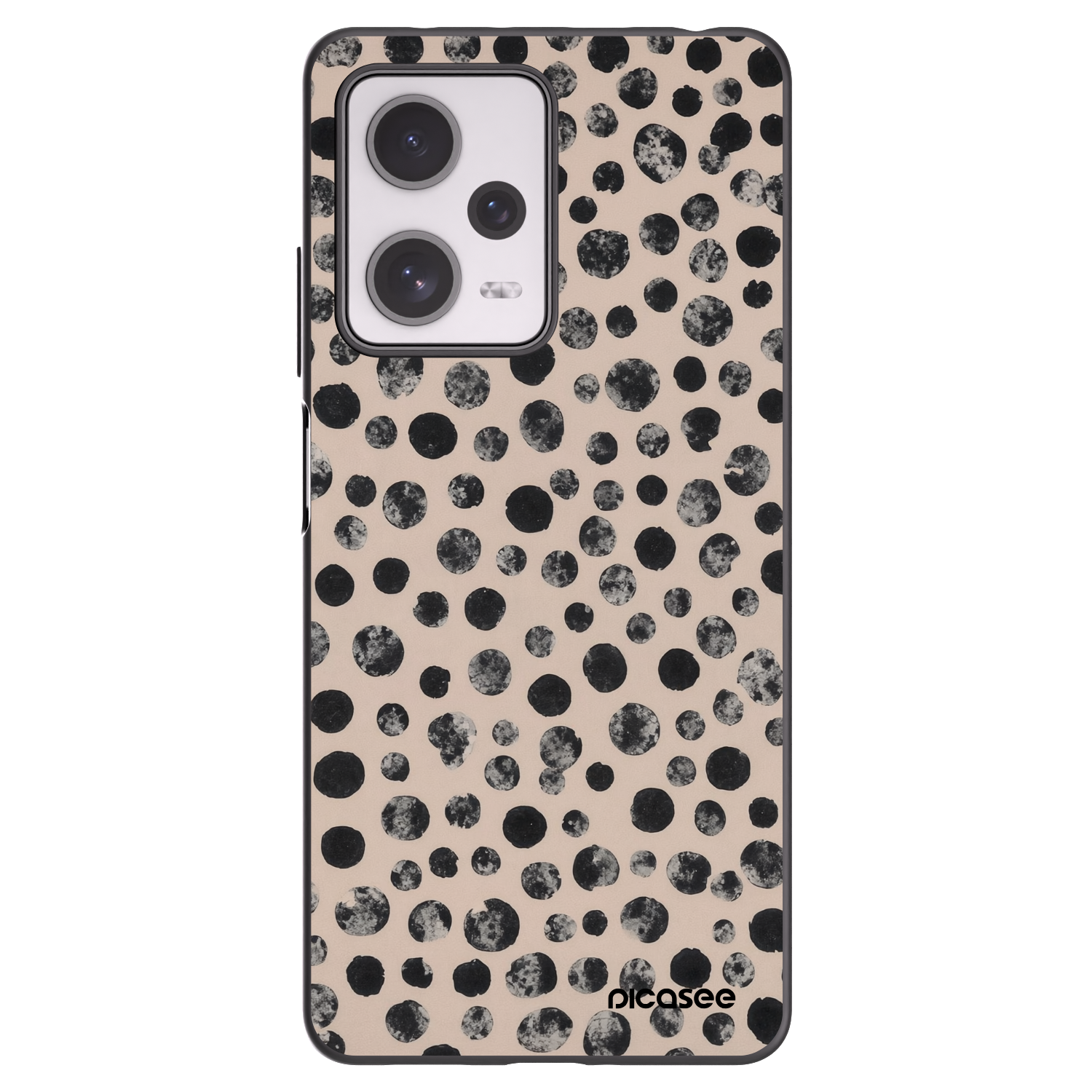 Picasee Xiaomi Redmi Note 12 Pro+ 5G Hülle - Schwarzes Silikon - Dots