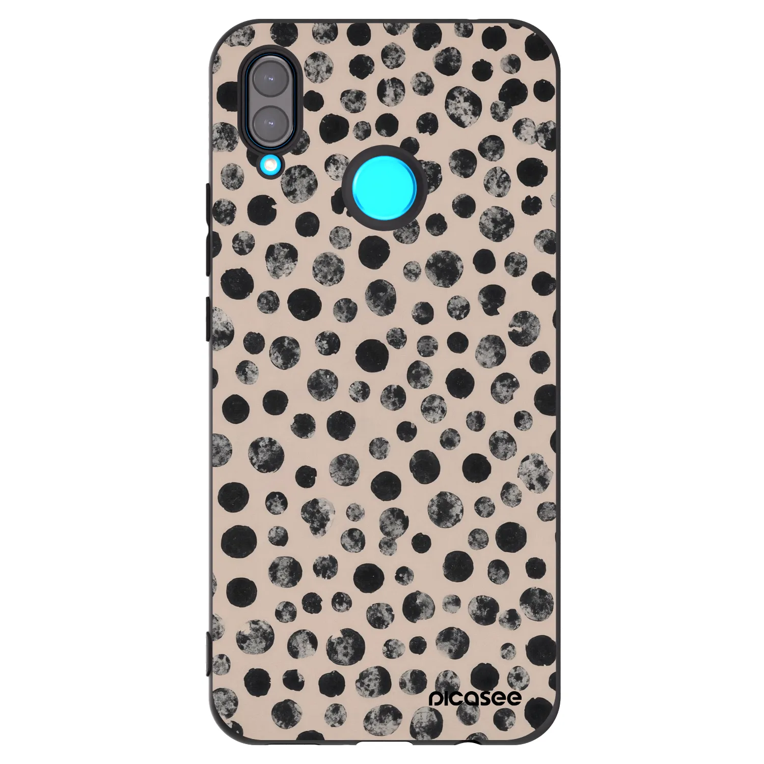 Picasee Huawei Nova 3i Hülle - Schwarzes Silikon - Dots
