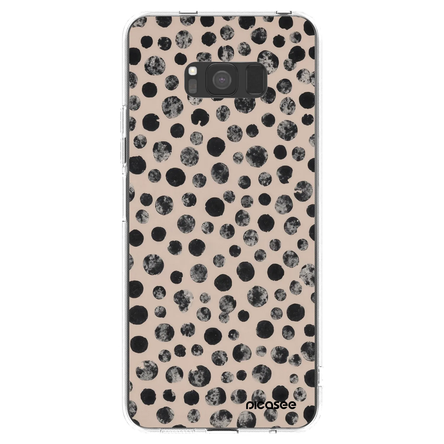 Picasee Samsung Galaxy S8 G950F Hülle - Transparentes Silikon - Dots