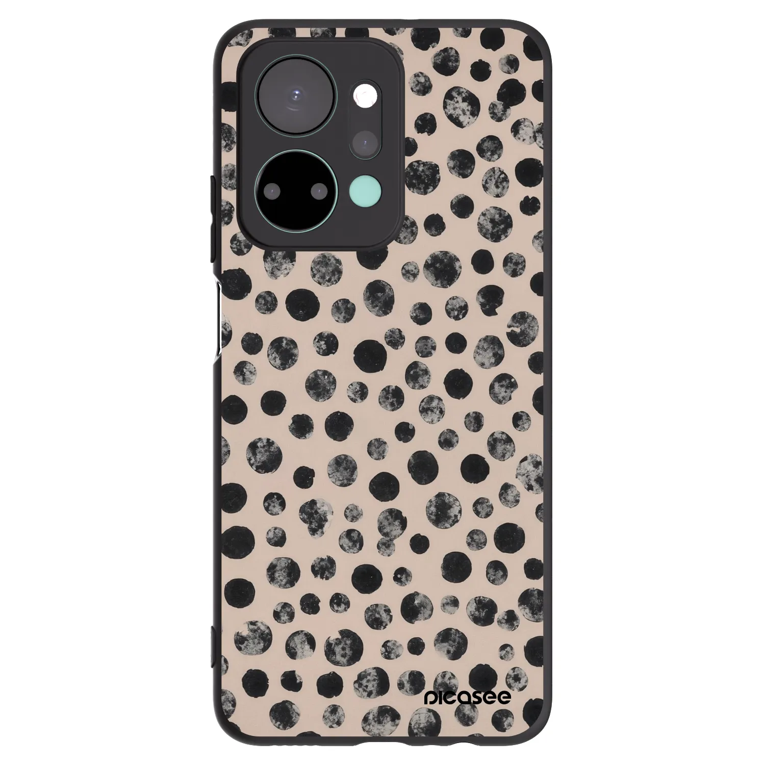 Picasee Honor X7a Hülle - Schwarzes Silikon - Dots