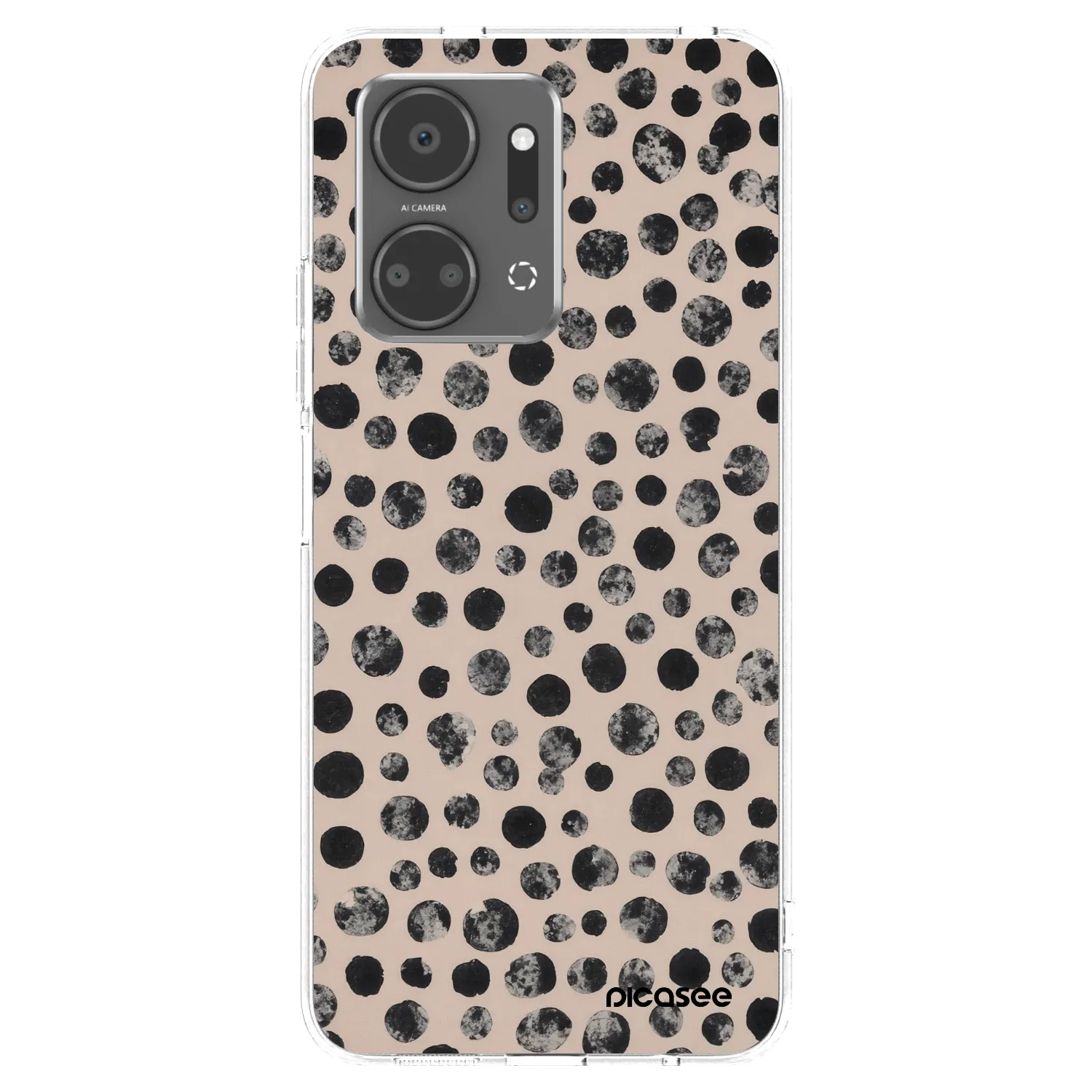 Picasee Honor X7a Hülle - Transparentes Silikon - Dots