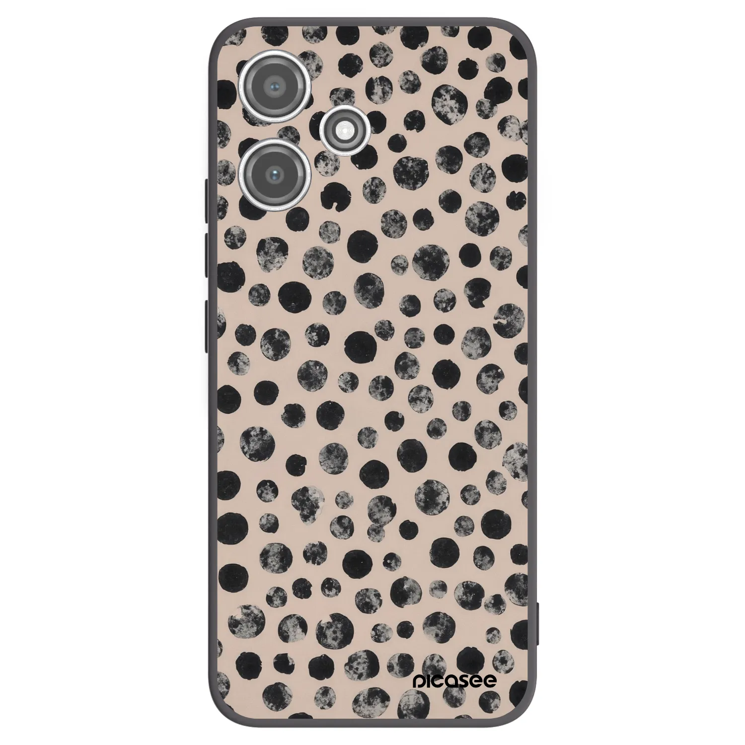 Picasee Xiaomi Redmi 12 5G Hülle - Schwarzes Silikon - Dots