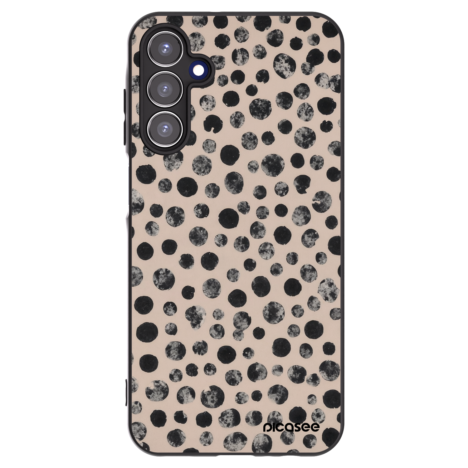 Picasee Samsung Galaxy A15 A155F 4G Hülle - Schwarzes Silikon - Dots